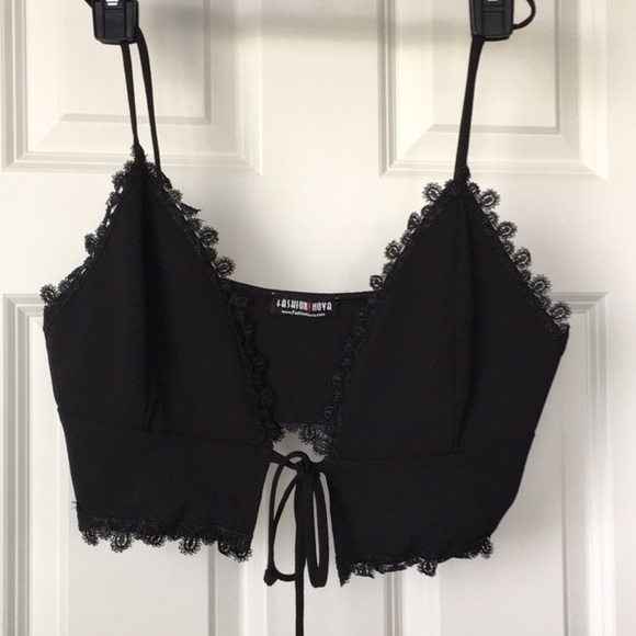 Fashion Nova Tops - Black Lace Bralette